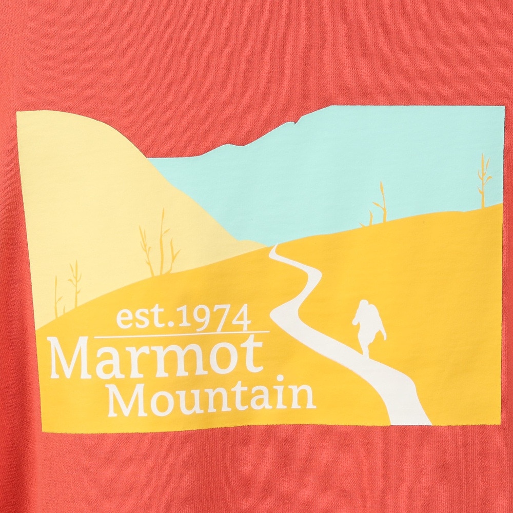 マーモット（Marmot）（レディース）半袖Tシャツ バッククライミング ハーフスリーブクルーネック TOWTJA47 CRL ピンク