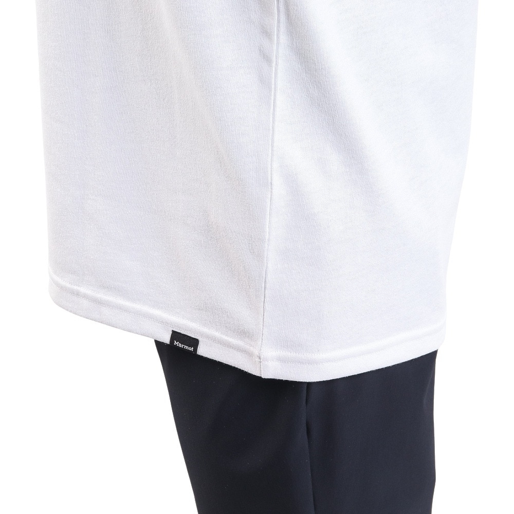 マーモット（Marmot）（レディース）UPF30 速乾 半袖Tシャツ バッククライミング ハーフスリーブクルーネック TOWTJA47 FWH ホワイト