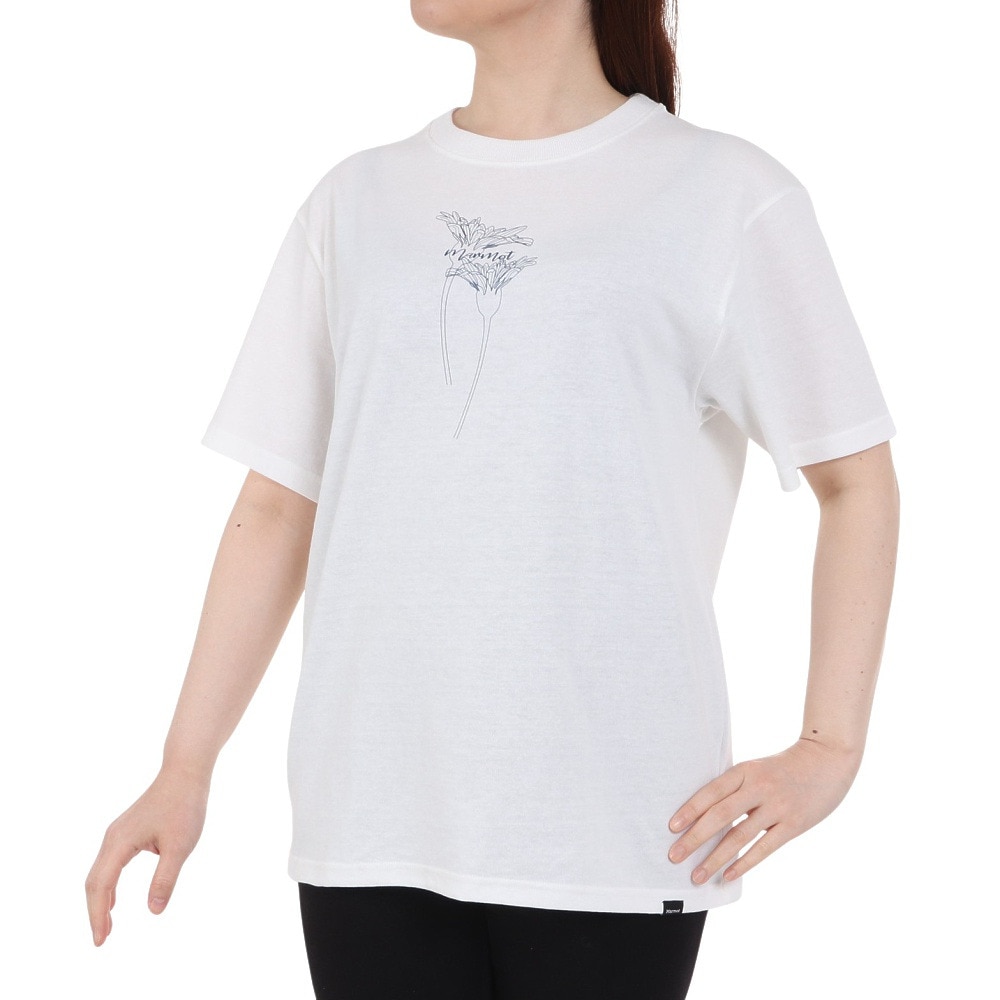 マーモット（Marmot）（レディース）UPF50+ 吸汗速乾 半袖Tシャツ ダンデライオン ハーフスリーブクルーネック Tシャツ TOWTJA52 FWH ホワイト