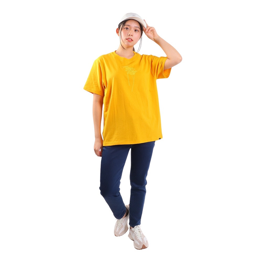 マーモット（Marmot）（レディース）UPF50+ 吸汗速乾 半袖Tシャツ ダンデライオン ハーフスリーブクルーネック Tシャツ TOWTJA52 SOL イエロー