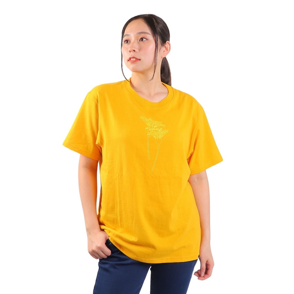 マーモット（Marmot）（レディース）UPF50+ 吸汗速乾 半袖Tシャツ ダンデライオン ハーフスリーブクルーネック Tシャツ TOWTJA52 SOL イエロー
