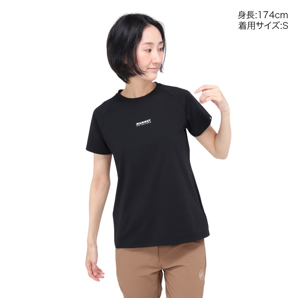 マムート（MAMMUT）（レディース）EUROサイズ 半袖 Tシャツ UVカット 速乾 軽量 クイックドライ ロゴプリントTシャツ AF Women 1017-02022-00253