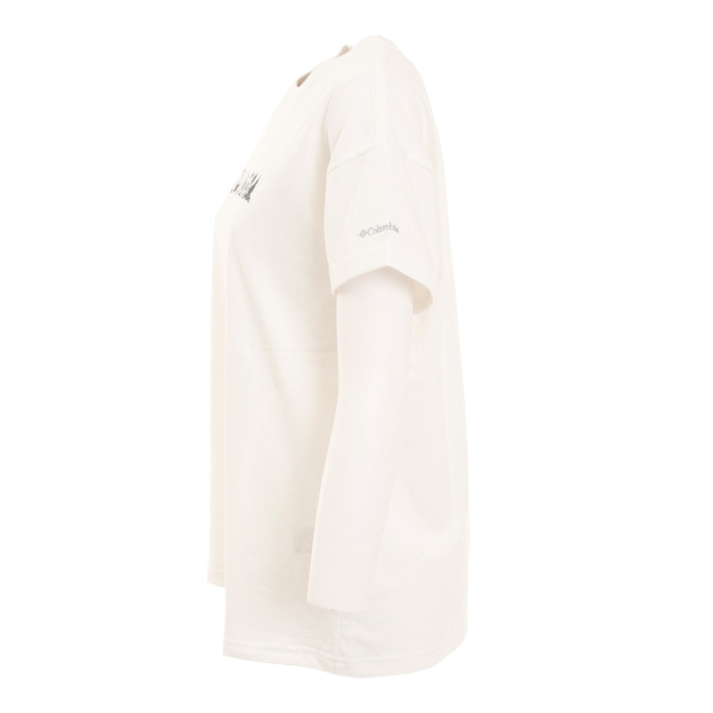 コロンビア（Columbia）（レディース）半袖Tシャツ ヤハラフォレスト ショートスリーブ PL3837 125 ホワイト