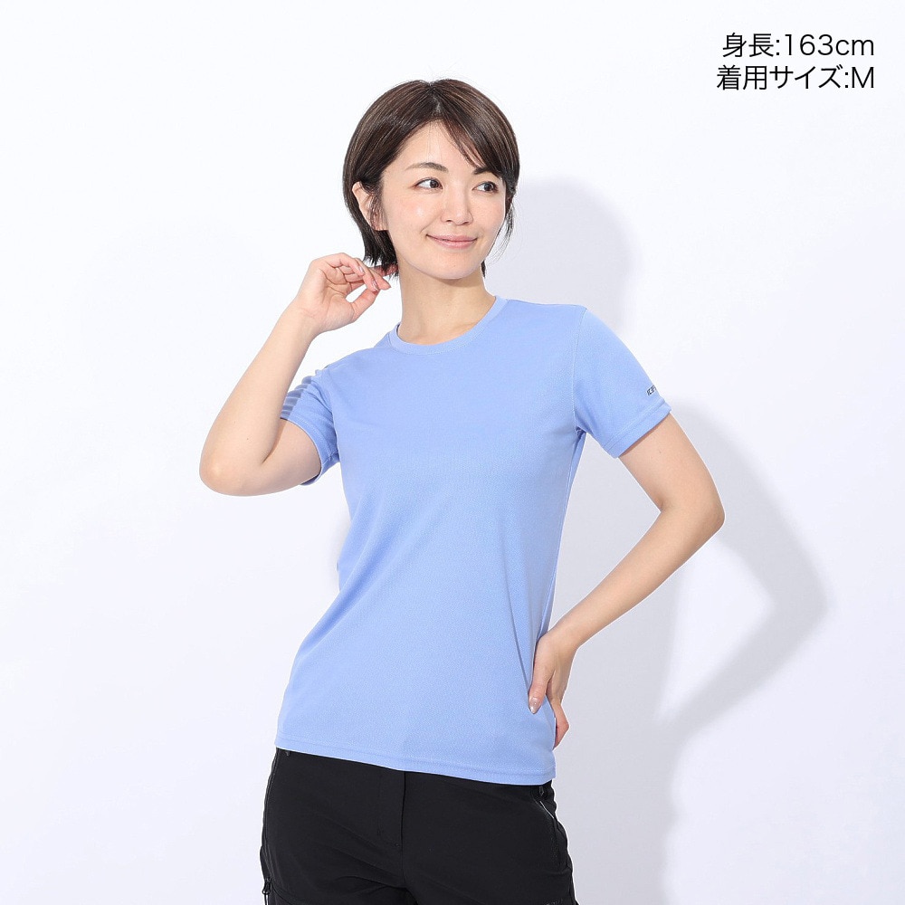 アイスピーク（ICEPEAK）（レディース）北欧デザイン シンプル 半袖Tシャツ カットソー BELFAST 54632 312 ブルー