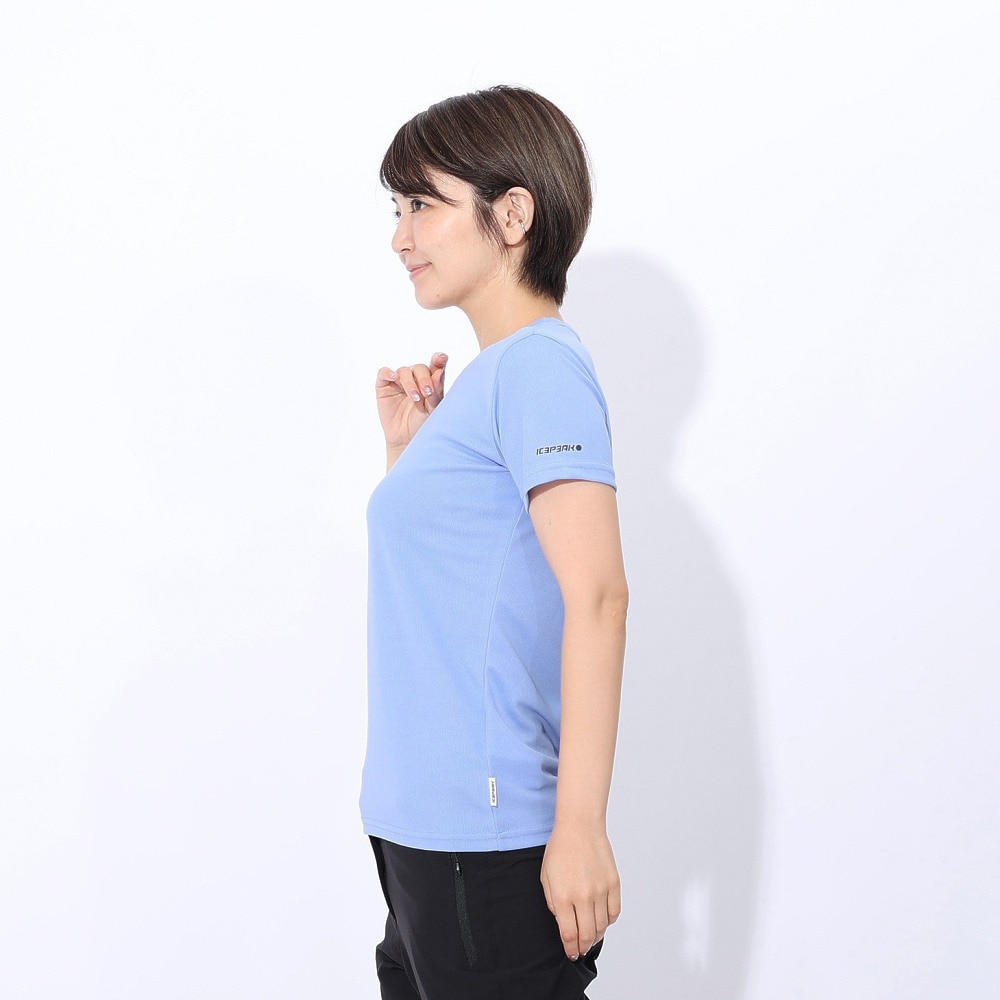 アイスピーク（ICEPEAK）（レディース）北欧デザイン シンプル 半袖Tシャツ カットソー BELFAST 54632 312 ブルー