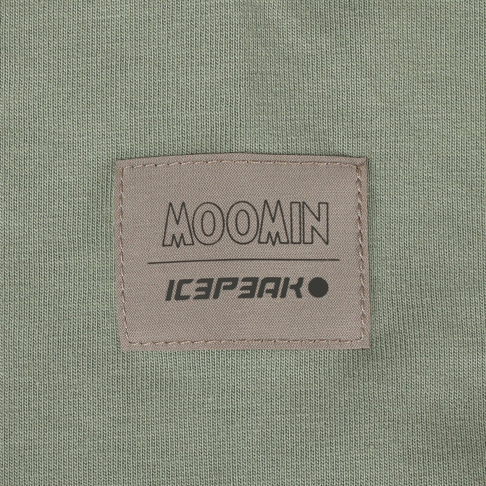 アイスピーク（ICEPEAK）（キッズ）北欧デザイン ムーミン ジュニア 半袖Tシャツ カットソー UCON M51630 562 カーキ