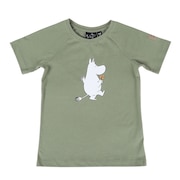 (キッズ)北欧デザイン ムーミン ジュニア 半袖Tシャツ カットソー UCON M51630 562 カーキ