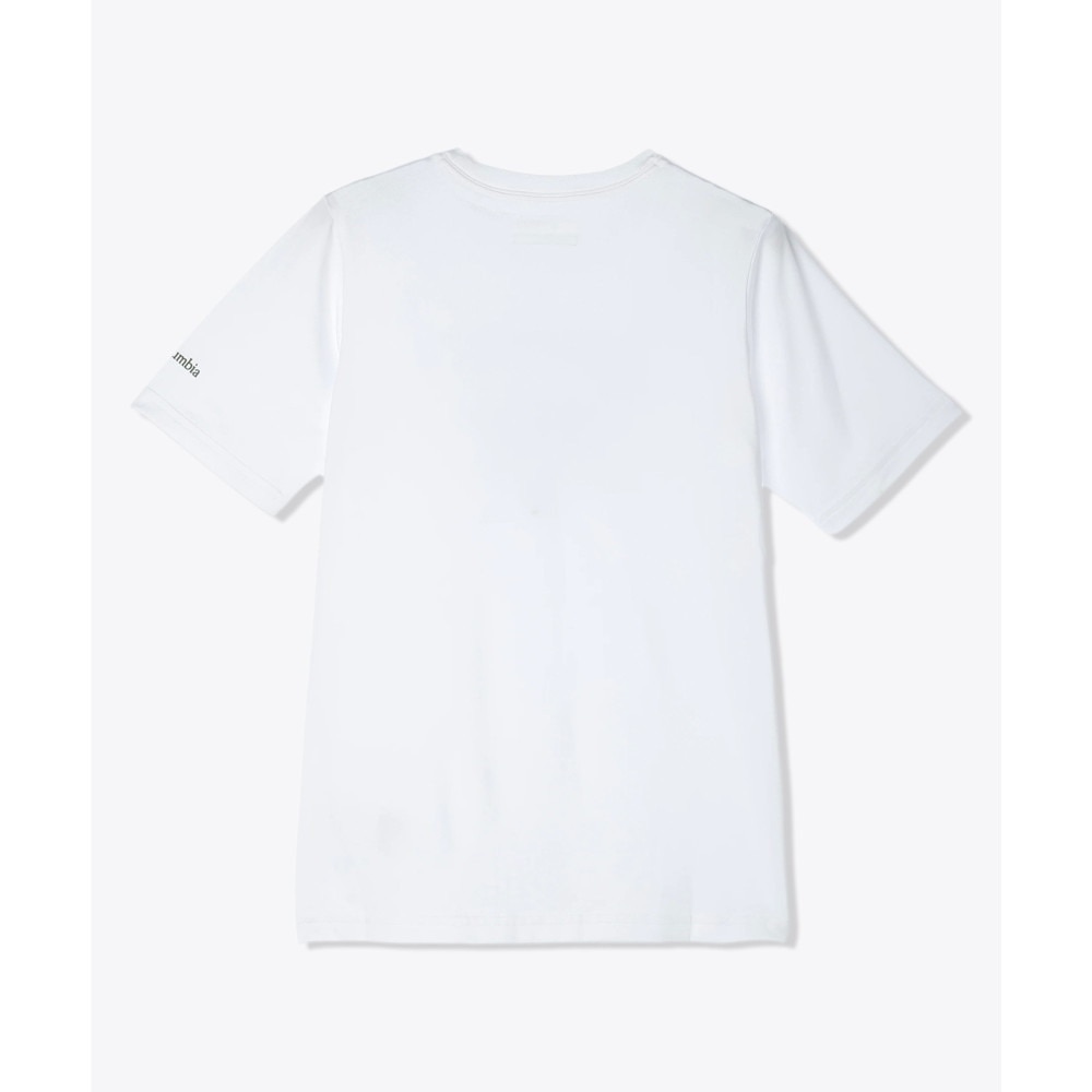 コロンビア（Columbia）（キッズ）ジュニア 半袖Tシャツ カットソー マウントエコーショートスリーブグラフィックTシャツ AB6637 100 ホワイト