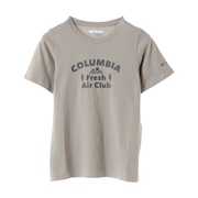 コロンビア（Columbia）（キッズ）ジュニア 半袖Tシャツ カットソー バレークリークショートスリーブ グラフィックTシャツ AB7178 027 グレー