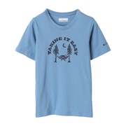 コロンビア（Columbia）（キッズ）ジュニア 半袖Tシャツ カットソー バレークリークショートスリーブ グラフィックTシャツ AB7178 479 ネイビー