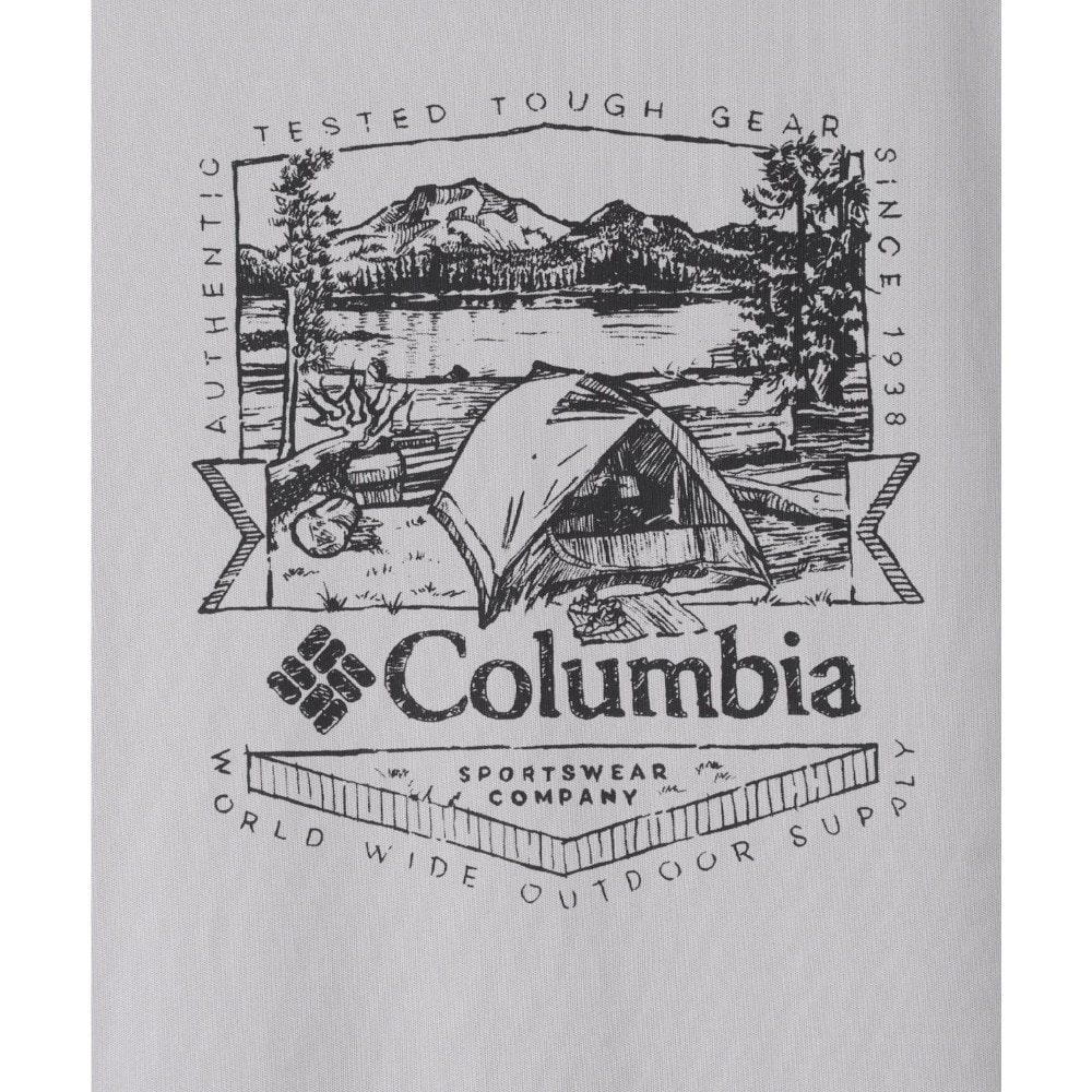 コロンビア（Columbia）（キッズ）ジュニア 半袖Tシャツ カットソー フォーク ストリーム ショート スリーブ グラフィックTシャツ AB8943 039 グレー