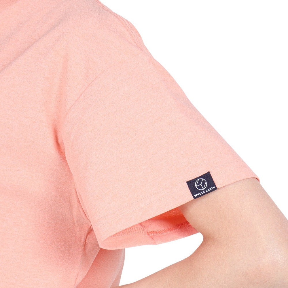 ホールアース（Whole Earth）（レディース）速乾 ストレッチ グラフィックプリント 半袖Tシャツ WE2RDZ21 CRL