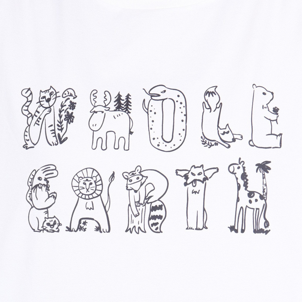 ホールアース（Whole Earth）（レディース）グラフィックプリント 半袖Tシャツ WE2RDZ21 WHT
