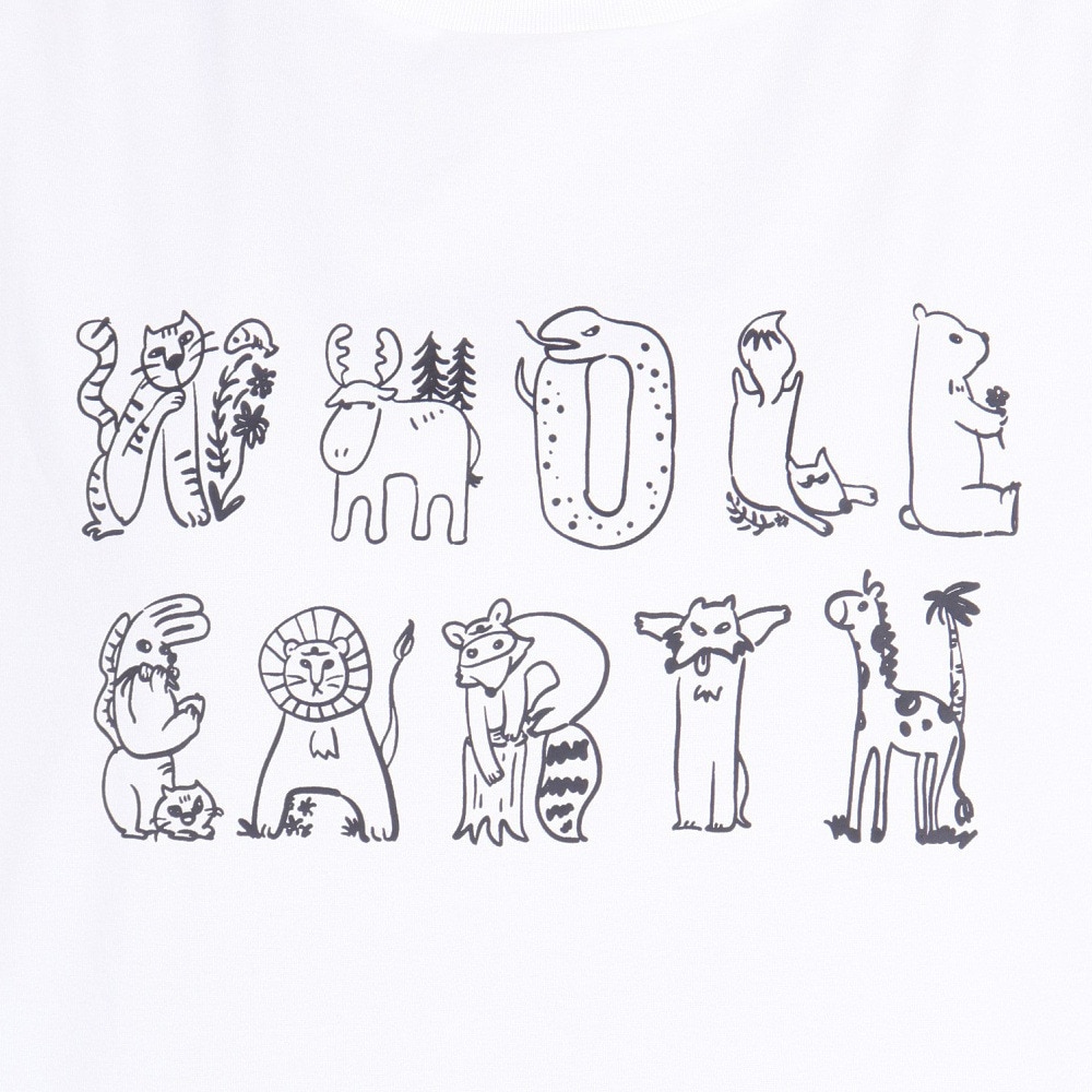 ホールアース（Whole Earth）（レディース）速乾 ストレッチ グラフィックプリント 半袖Tシャツ WE2RDZ21 WHT