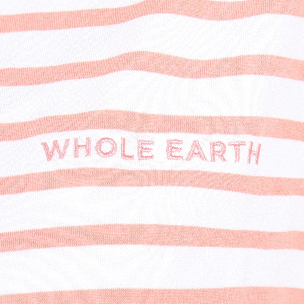 ホールアース（Whole Earth）（レディース）速乾 ストレッチ Y/D ボーダー 半袖Tシャツ WE2RDZ22 CRL