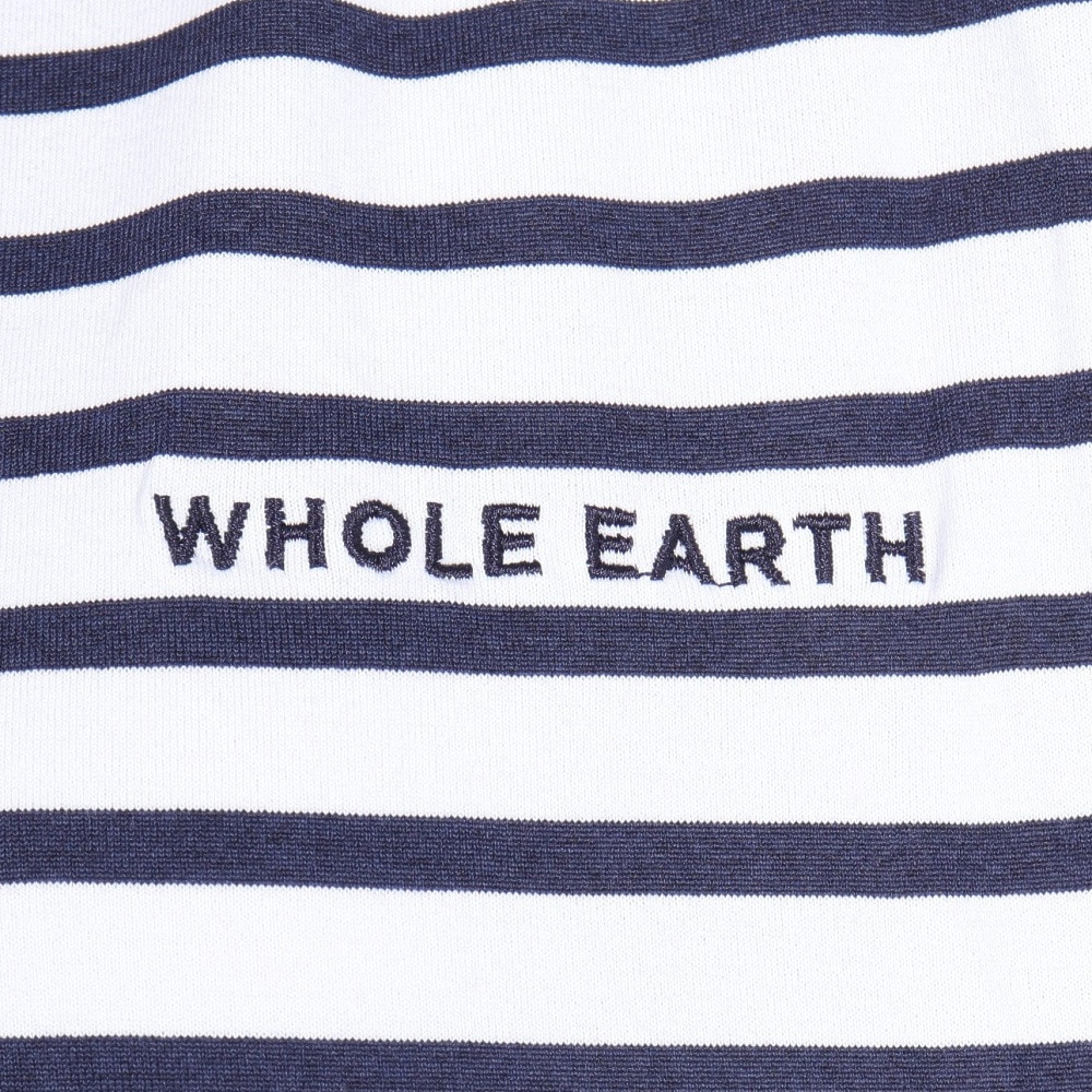 ホールアース（Whole Earth）（レディース）Y/D ボーダー 半袖Tシャツ WE2RDZ22 NVY