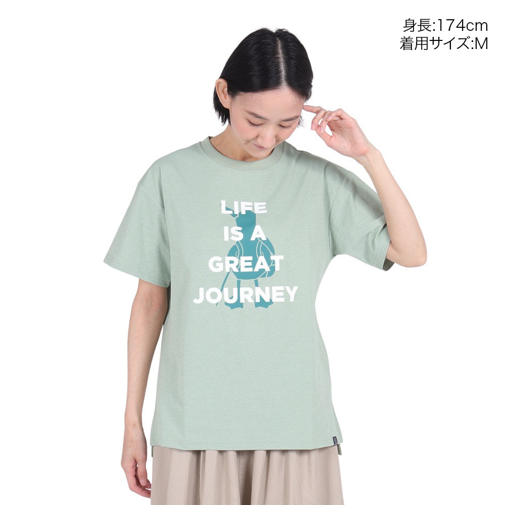 ホールアース（Whole Earth）（レディース）速乾 ストレッチ グラフィック 半袖Tシャツ WE2RDZ23 WKK