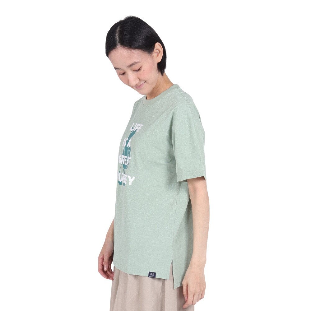 ホールアース（Whole Earth）（レディース）速乾 ストレッチ グラフィック 半袖Tシャツ WE2RDZ23 WKK