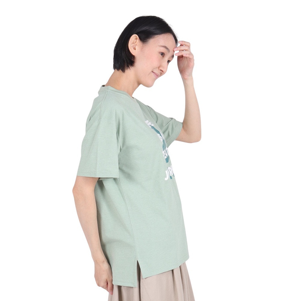ホールアース（Whole Earth）（レディース）速乾 ストレッチ グラフィック 半袖Tシャツ WE2RDZ23 WKK