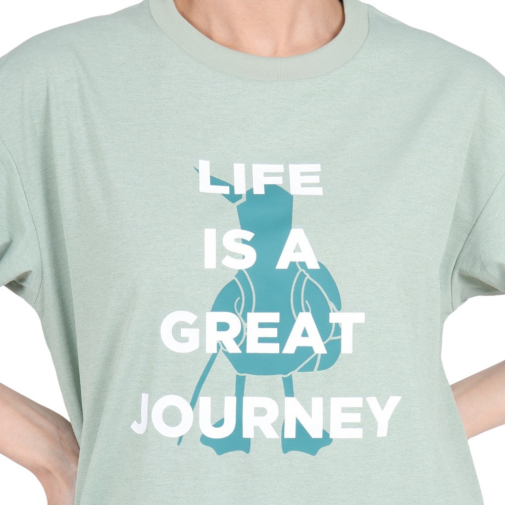 ホールアース（Whole Earth）（レディース）速乾 ストレッチ グラフィック 半袖Tシャツ WE2RDZ23 WKK