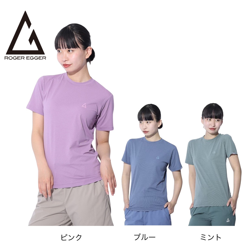ロジャーエーガー（ROGEREGGER）（レディース）半袖Tシャツ ルフトドライPP ショートスリーブ RE24SUK5620005 BLU