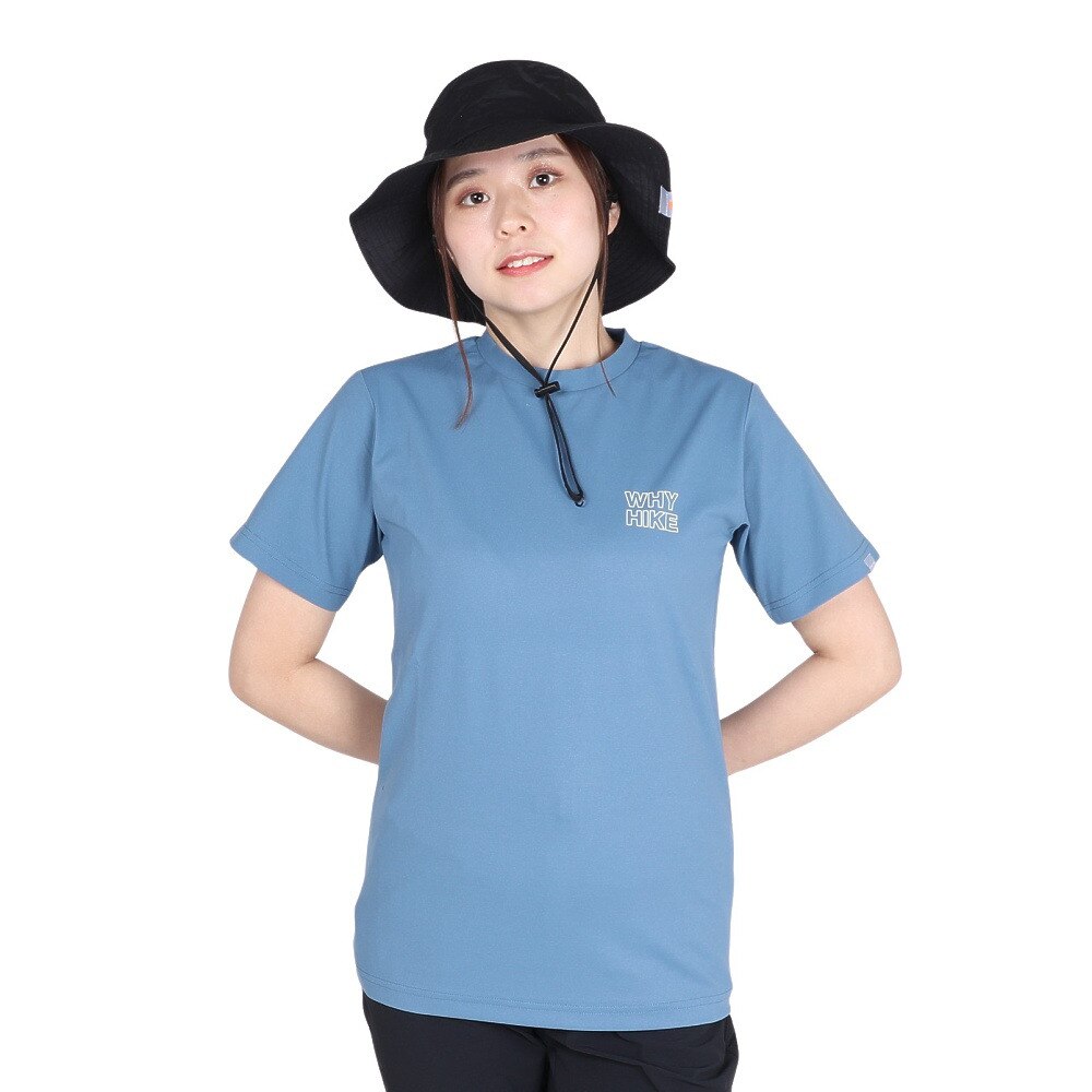 ロジャーエーガー（ROGEREGGER）（レディース）UV カット 吸汗速乾 4Way ストレッチ ワイハイカー ショートスリーブ Tシャツ RE24SUK5620011 BLU