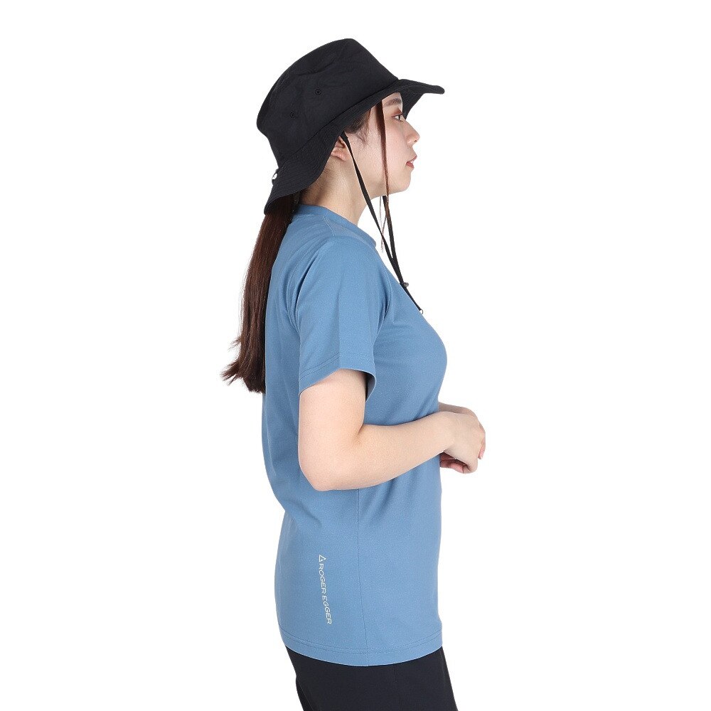ロジャーエーガー（ROGEREGGER）（レディース）UV カット 吸汗速乾 4Way ストレッチ ワイハイカー ショートスリーブ Tシャツ RE24SUK5620011 BLU