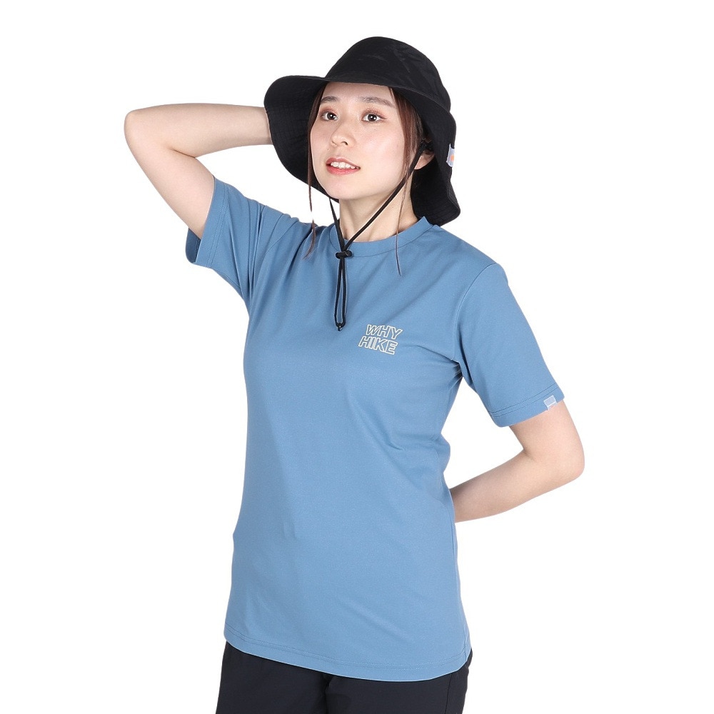 ロジャーエーガー（ROGEREGGER）（レディース）UV カット 吸汗速乾 4Way ストレッチ ワイハイカー ショートスリーブ Tシャツ RE24SUK5620011 BLU
