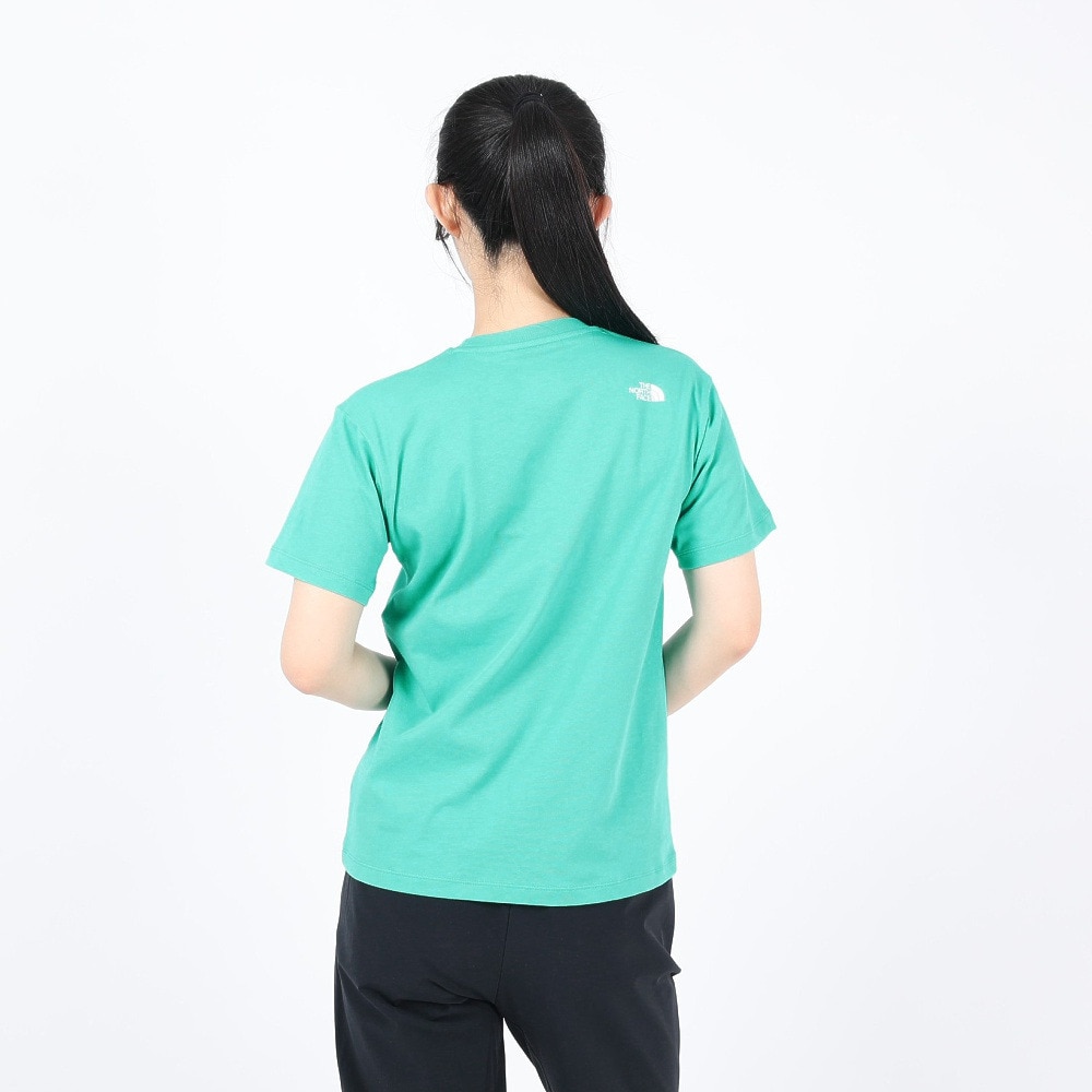 ザ・ノース・フェイス（THE NORTH FACE）（レディース）Tシャツ 半袖 SIMPLE LOGO シンプルロゴ NTW32442X GA