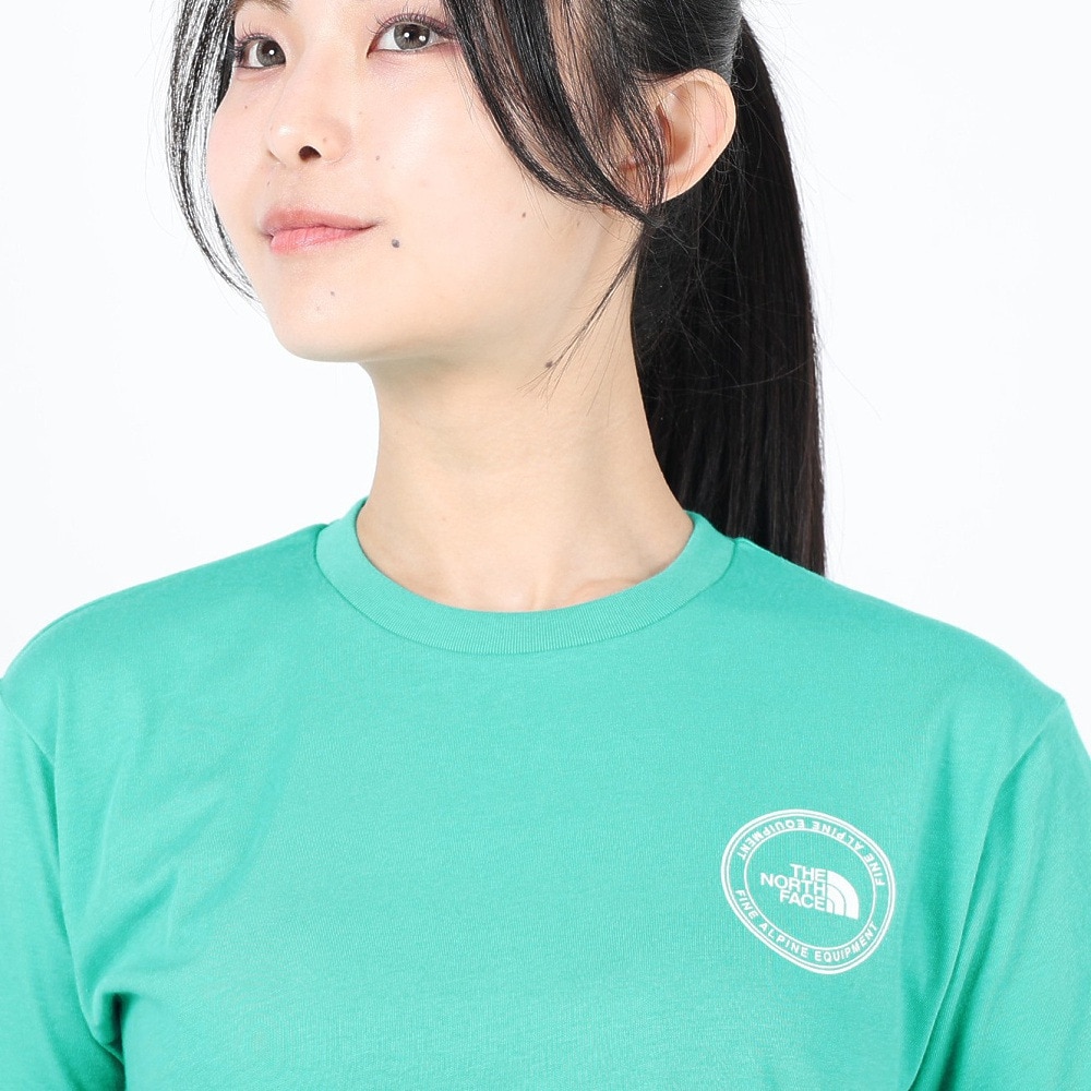 ザ・ノース・フェイス（THE NORTH FACE）（レディース）Tシャツ 半袖 SIMPLE LOGO シンプルロゴ NTW32442X GA