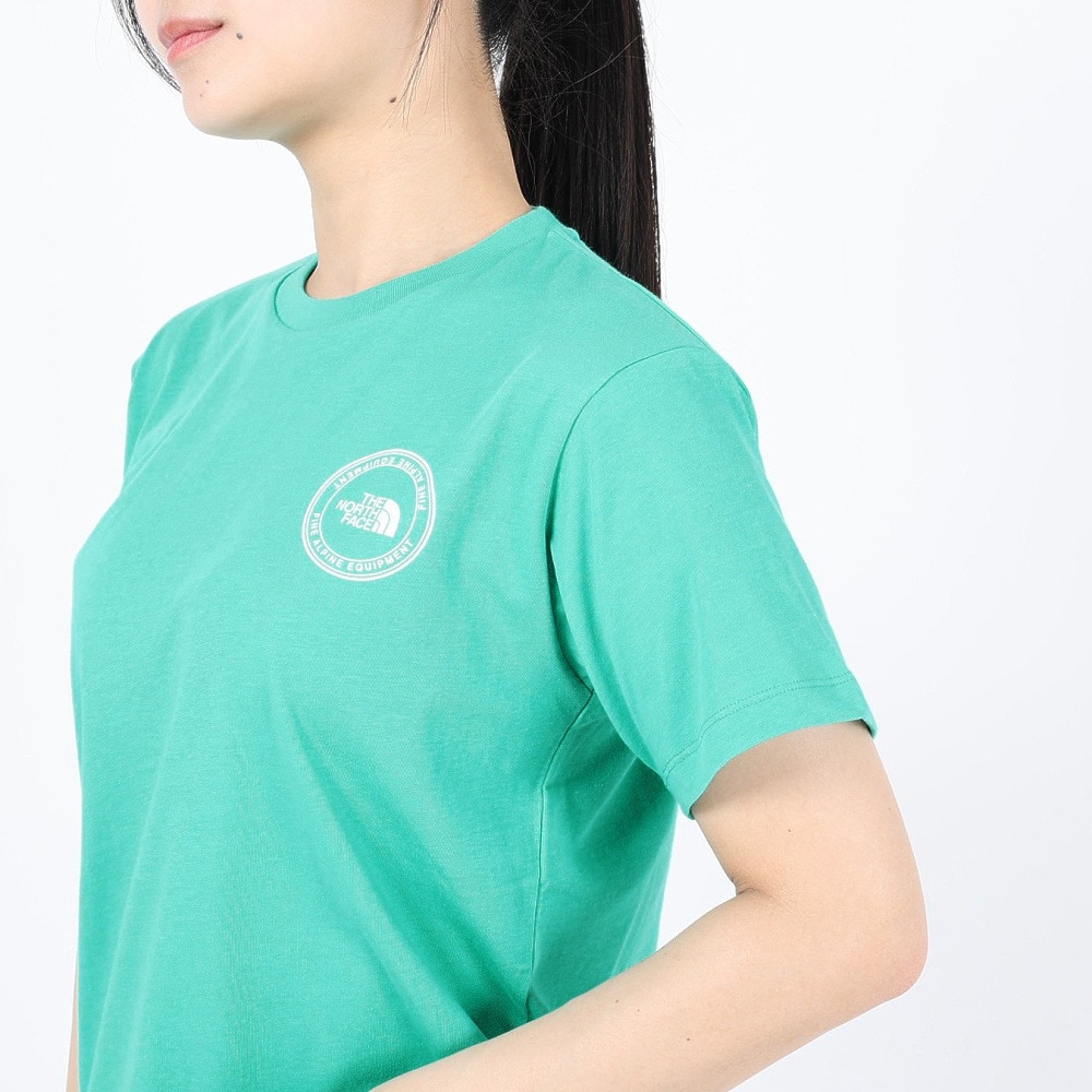ザ・ノース・フェイス（THE NORTH FACE）（レディース）Tシャツ 半袖 SIMPLE LOGO シンプルロゴ NTW32442X GA