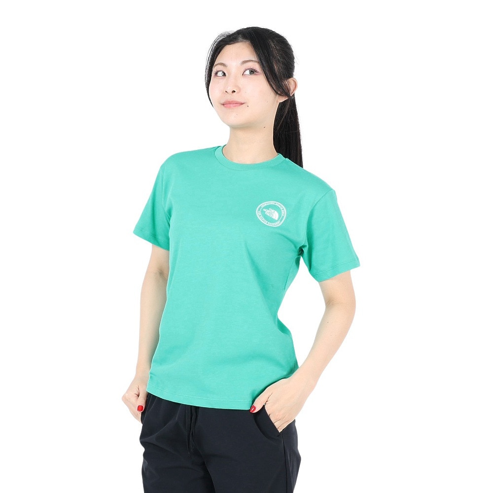 ザ・ノース・フェイス（THE NORTH FACE）（レディース）Tシャツ 半袖 SIMPLE LOGO シンプルロゴ NTW32442X GA