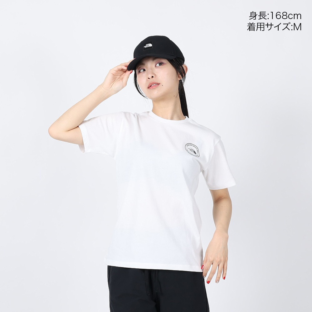 ザ・ノース・フェイス（THE NORTH FACE）（レディース）Tシャツ 半袖 SIMPLE LOGO シンプルロゴ NTW32442X 白 ホワイト