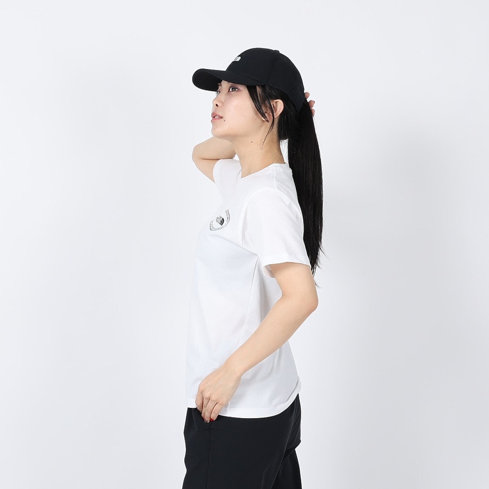 ザ・ノース・フェイス（THE NORTH FACE）（レディース）Tシャツ 半袖 SIMPLE LOGO シンプルロゴ NTW32442X 白 ホワイト