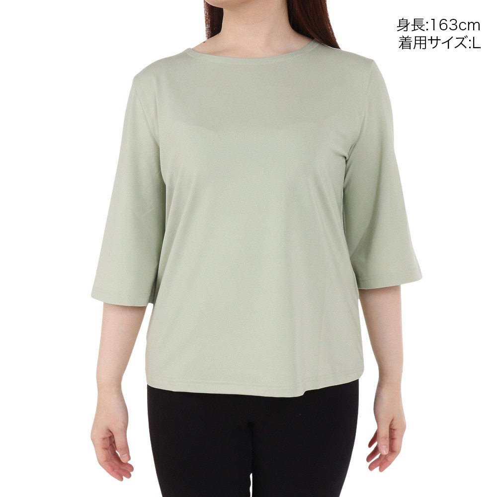 エーグル（AIGLE）（レディース）吸水速乾 ボートネック 半袖Tシャツ ZTFAT46-006
