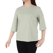 (レディース)吸水速乾 ボートネック 半袖Tシャツ ZTFAT46-006