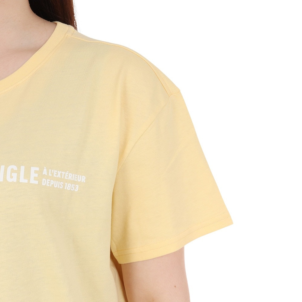 エーグル（AIGLE）（レディース）クルーネック ロゴ 半袖Tシャツ ZTFAV75-003