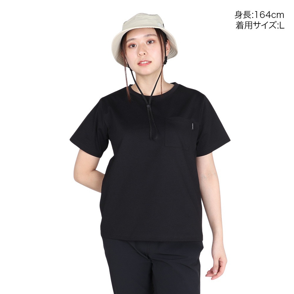 ザ・ノース・フェイス（THE NORTH FACE）（レディース）半袖 エアリーポケットTシャツ NTW12447 K