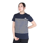 (レディース)半袖Tシャツ ショートスリーブ パネルボーダーTシャツ NTW32406 UN