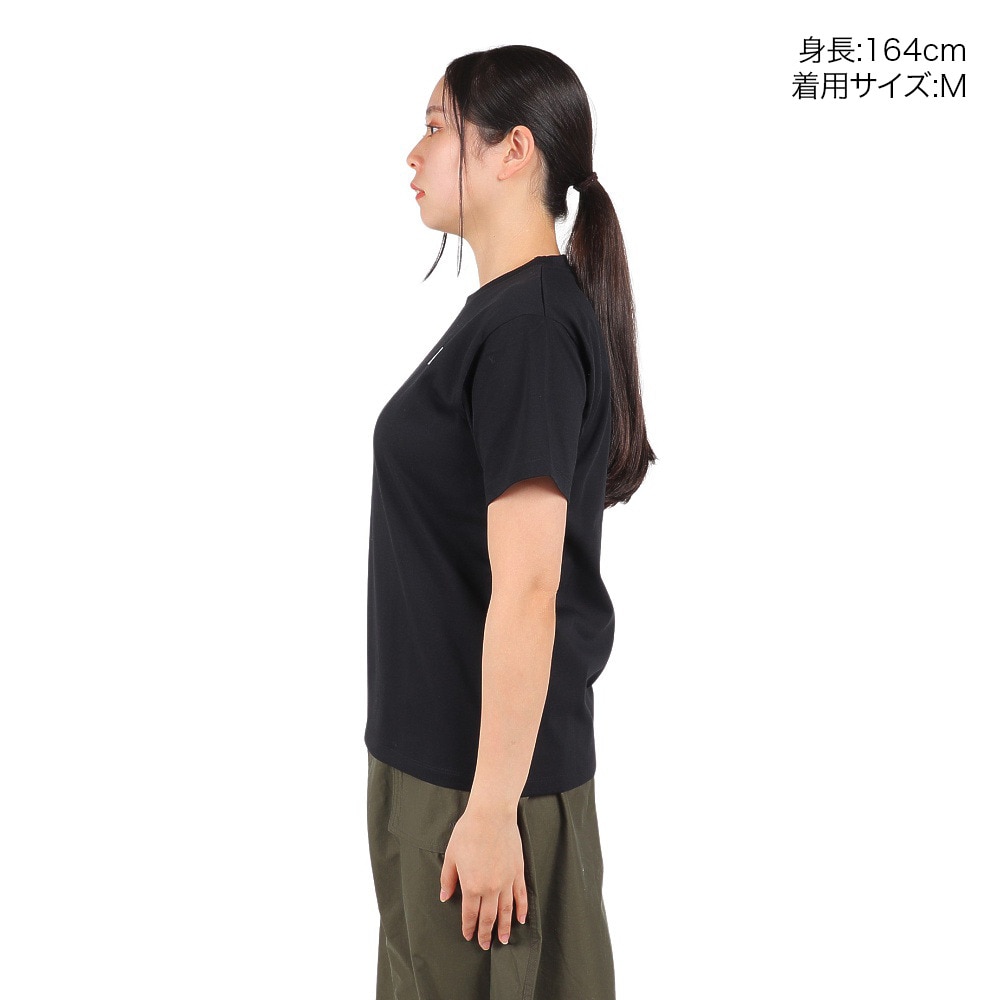 ザ・ノース・フェイス（THE NORTH FACE）（レディース）Tシャツ 半袖 SMALL BOX LG スモールボックスロゴ NTW32445 黒 ブラック