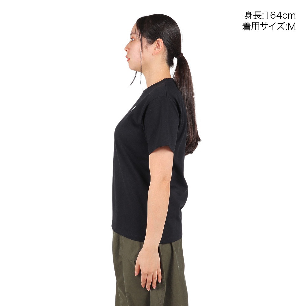 ノースフェイス（THE NORTH FACE）（レディース）Tシャツ 半袖 SMALL BOX LG スモールボックスロゴ NTW32445 黒 ブラック