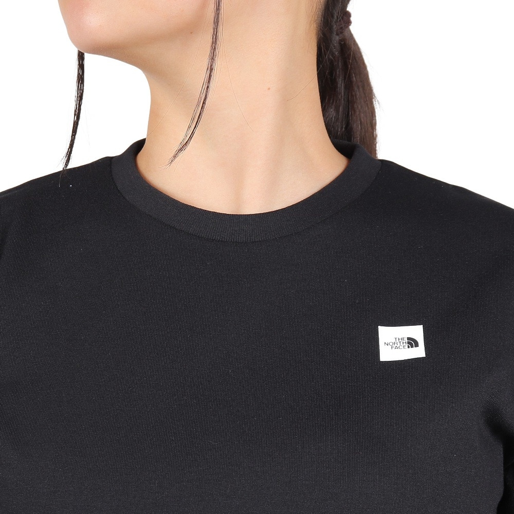 ザ・ノース・フェイス（THE NORTH FACE）（レディース）Tシャツ 半袖 SMALL BOX LG スモールボックスロゴ NTW32445 黒 ブラック
