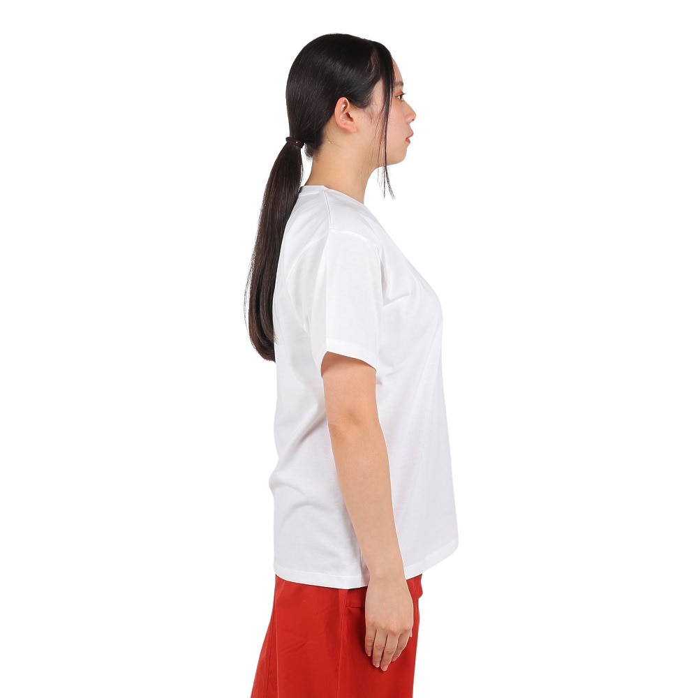 ザ・ノース・フェイス（THE NORTH FACE）（レディース）Tシャツ 半袖 SMALL BOX LG スモールボックスロゴ NTW32445 白 ホワイト