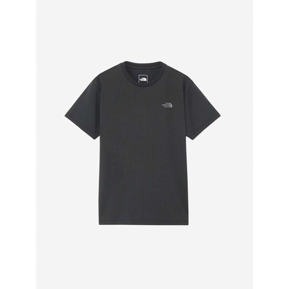 ザ・ノース・フェイス（THE NORTH FACE）（レディース）Tシャツ 半袖 BANDANA SQ LG スクエアロゴ NTW32446 黒 ブラック