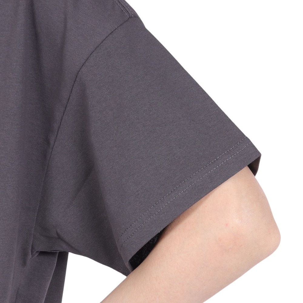 クリフメイヤー（KRIFF MAYER）（レディース）接触冷感 吸水速乾 半袖 ウェットプロテクト ユル Tシャツ ロゴ 2347880LX:17:CHARCOAL チャコール