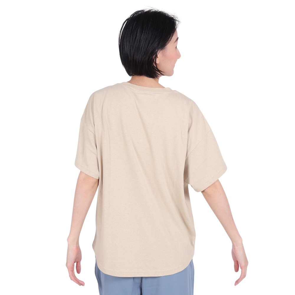 クリフメイヤー（KRIFF MAYER）（レディース）接触冷感 吸水速乾 半袖 ウェットプロテクト ユル Tシャツ ロゴ 2347880LX:20:BEIGE ベージュ