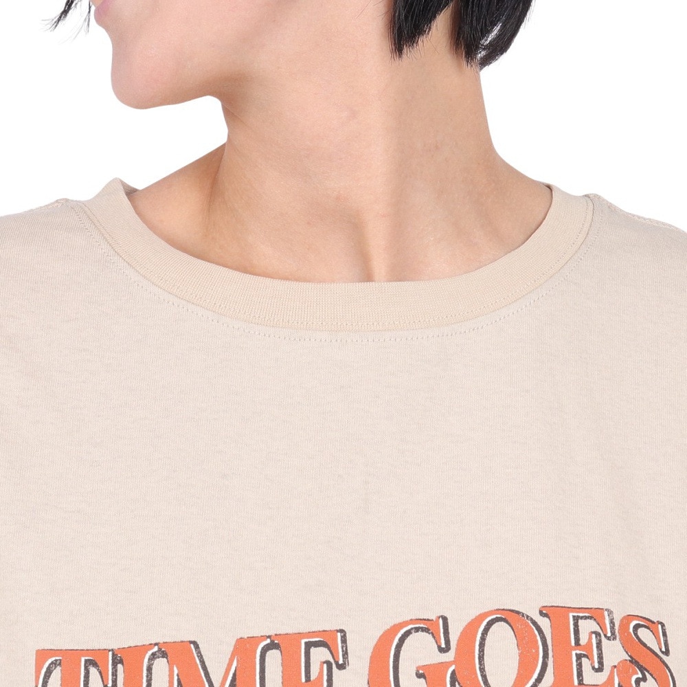 クリフメイヤー（KRIFF MAYER）（レディース）接触冷感 吸水速乾 半袖 ウェットプロテクト ユル Tシャツ ロゴ 2347880LX:20:BEIGE ベージュ
