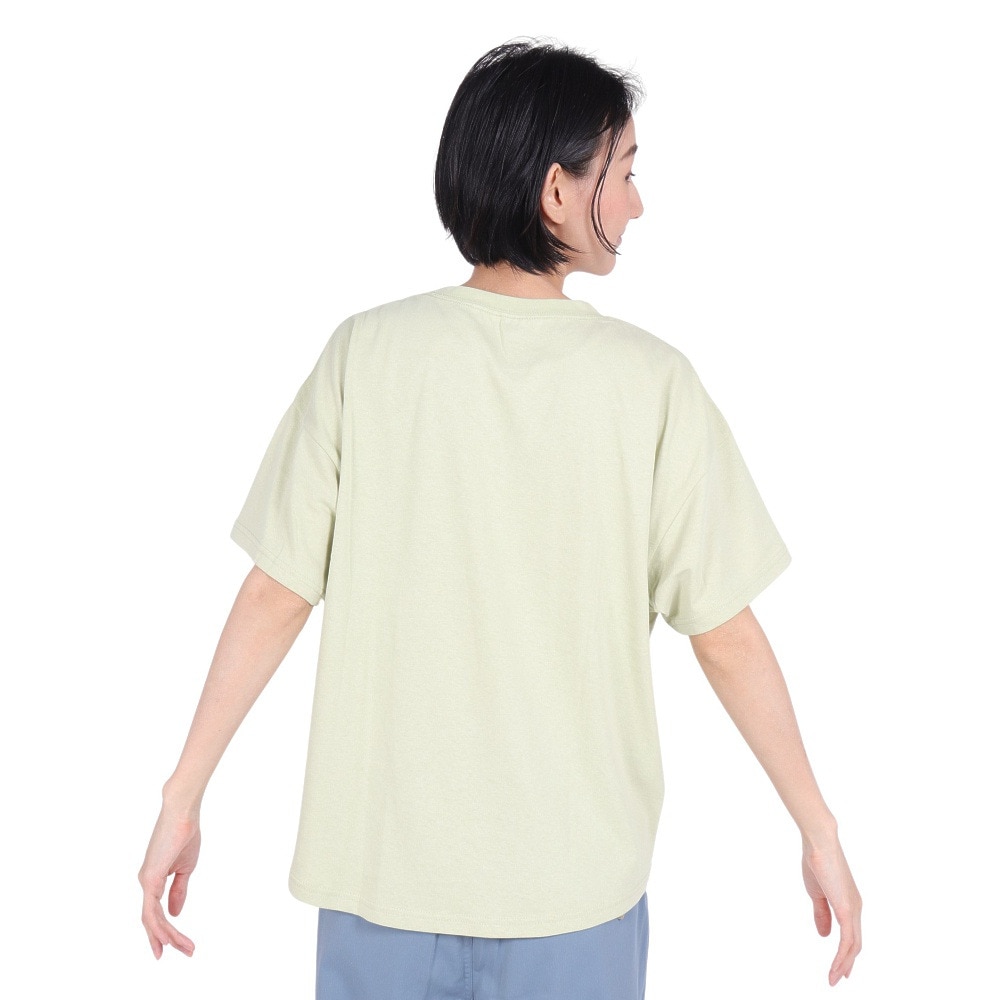 クリフメイヤー（KRIFF MAYER）（レディース）接触冷感 吸水速乾 半袖 ウェットプロテクト ユル Tシャツ ロゴ 2347880LX:64:L/GREEN グリーン