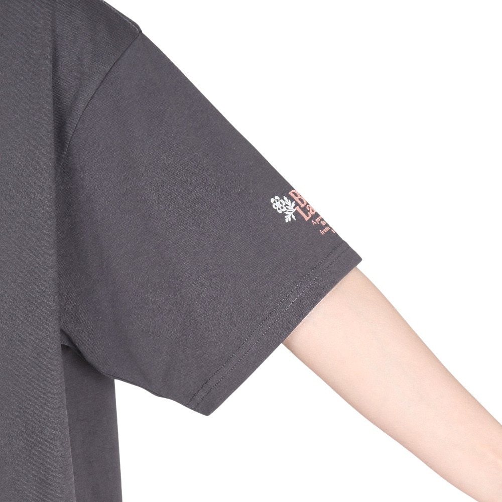 クリフメイヤー（KRIFF MAYER）（レディース）接触冷感 吸水速乾 半袖 ウェットプロテクト Aライン Tシャツ 花 2347881LX:17:CHARCOAL チャコール