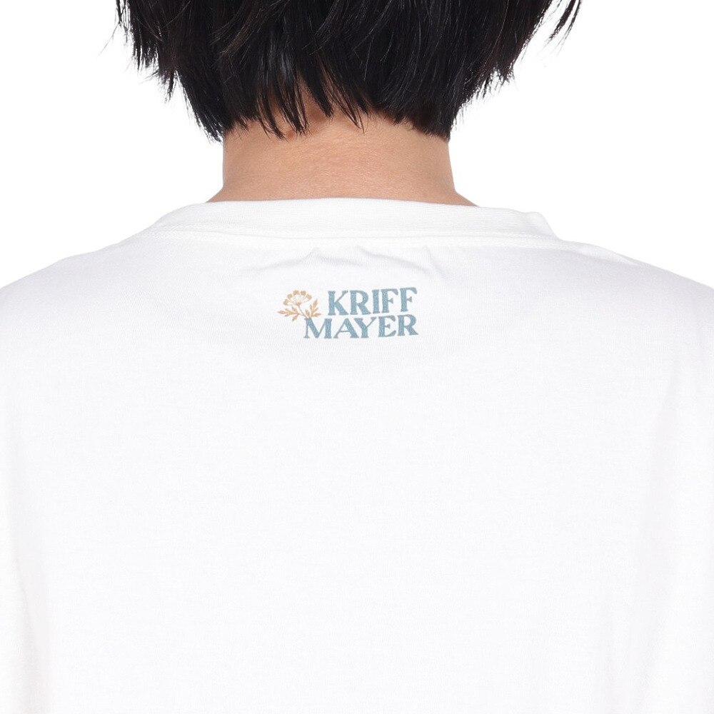 クリフメイヤー（KRIFF MAYER）（レディース）接触冷感 吸水速乾 半袖 ウェットプロテクト Aライン Tシャツ 花 2347881LX:5:OFF オフホワイト